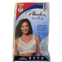 Playtex 18 Hour Comfort Strap Wirefree Bra Style 4693 White Tagless Size... - $15.99