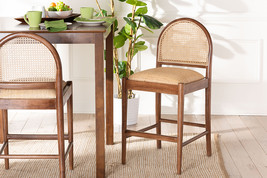 Newman Natural Rattan and Acacia Wood Counter Stool - $246.00