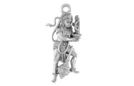 Silver (92.5% purity) God Ram Bhakat Hanuman Pendant for Men &amp; Women Pure Silver - £39.56 GBP