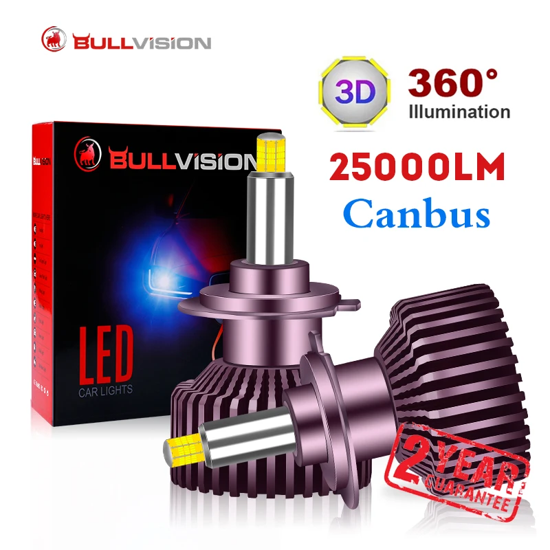 H7 LED Canbus 25000LM H8 HB3 9005 HB4 9006 H11 H1 Led Headlights Bulbs 9012 HIR2 - £174.74 GBP