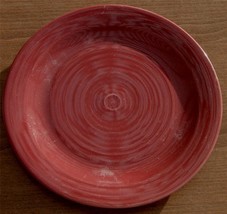 GENTLY USED Home Trends Brand Stoneware 10.5&quot; Dinner Plate, MAROON COLOR... - £14.07 GBP