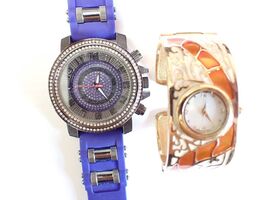 Accutime &amp; Unbraded Bracelet Quartz Unisex Wristwatches - $14.80