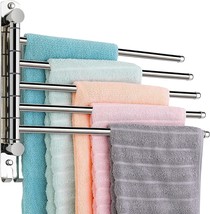 Wall-Mounted Towel Holder Storage Organizer For Bathrooms And, Stainless Steel. - £33.26 GBP