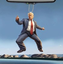 Donald Trump Dancing Pose Car mirror Ornament Keychain Pendant  Acrylic 2D  NEW - £5.19 GBP