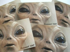 Roswell 1947 Alien Post Cards Set Of 5 Cards Ufo 6 X 4 Inches Collectibles #10 - £7.00 GBP