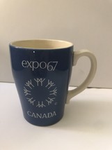 Vintage Expo 67 Montreal Canada Corp Sadler England Blue Coffee Cup - £7.82 GBP