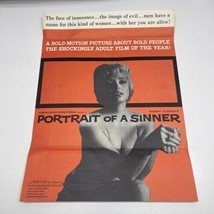 Portrait Of A Sinner Original Movie Press Kit Poster 1961  JD American Int. - $82.17