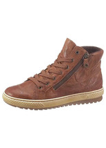 Gabor Cremallera Cuero Marrón con Cordones Botas GB 3.5 Eur 36 (F270) - £47.70 GBP