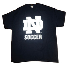 Notre Dame “Soccer” Size XL Big LOGO Short Sleeve T-Shirt - £17.48 GBP