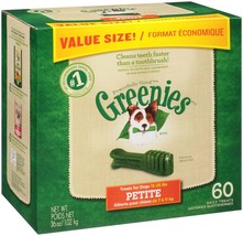 Greenies Dog Dental Treats Petite Original 1ea/36 oz, 60 ct - £65.49 GBP