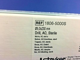 Stryker AO Drill 5.0 x 230 mm Ref:1806-5000S Orthopedic surgery hospital... - £51.85 GBP
