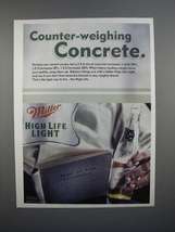 2000 Miller High Life Light Beer Ad - Counter-Weighing - $18.49