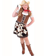 Girls  Cowgirl Costume - Cowprint  Trim - $34.11