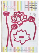 Dress My Craft Basic Designer Dies-Lotus Flower &amp; Buds - £13.16 GBP