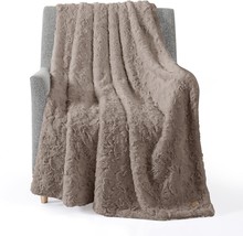 Ugg 10484 Adalee Soft Faux Fur Reversible Accent Oversized Throw, Inch, Oyster - £60.54 GBP