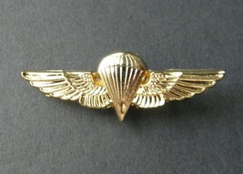 PARATROOPER NAVY MARINES GOLD COLORED MINI JUMP WINGS LAPEL PIN 1.25 INCHES - £4.50 GBP