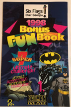 Vintage 6 Flags Over Georgia Brochure Fun Book Batman 1998 BRO3 - $11.87