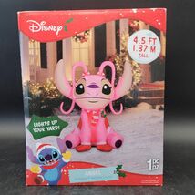 New NIB Gemmy Disney Christmas Holiday Illuminated Inflatable Lilo Stitc... - $44.54