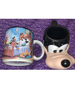 Disney Disneyland Goofy Applause Plastic 3D Cup &amp; Mickey Mouse Mug &amp; Koo... - $22.61 CAD