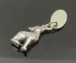 925 Sterling Silver - Vintage Howling Wolf Yellowstone Park Pendant - PT17427 - £28.39 GBP