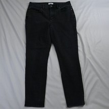 LOFT 10 Curvy Skinny Washed Black Stretch Denim Jeans - £12.56 GBP