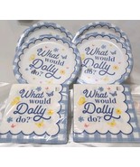 NEW Dolly Parton 32 Paper Plates &amp; Napkin Set – What Would Dolly Do DG E... - €21,41 EUR
