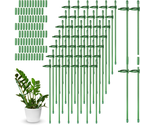 120 Pcs Adjustable Plant Support Stakes for Garden 12 Inch (Green) - $73.81