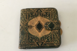 Vintage change coin purse billfold Bohemian look wallet snap closure - £16.30 GBP