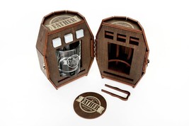 Whiskey glass set in wooden barrel Limited Edition father gift, gift for husband - £62.37 GBP