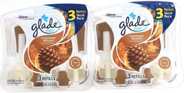 2 SC Johnson Glade PlugIns 2.01 Oz Cashmere Woods 3 Ct Scented Oil Refills - £20.33 GBP