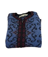 Peruvian Link Alpaca Zip Front Nordic Design Cardigan Sweater Size Medium - $101.11 CAD