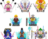 8Pcs One Piece Minifigures Doflamingo Kaido Law Jinbe Nika Luffy Zoro Mi... - $28.56