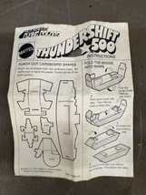 Mattel Redline 1974 Hot Wheels Thundershift 500 Race Track Set Instructi... - $24.74