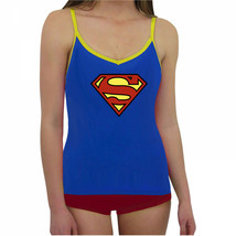 Superman Cami &amp; Panty Lingerie Set Blue - $34.98+
