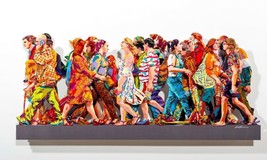Pop Art Metal Limited Edition &quot; Champs Elysees &quot; Sculpture By David Gerstein - $7,380.00