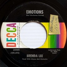 Brenda Lee - Emotions / I&#39;m Learning About Love [7&quot; 45 rpm Single] - £2.74 GBP