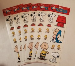 Peanuts Snoopy Sandylion Scrapbook stickers - lot of 7 sheets - NOS acid free - £13.64 GBP