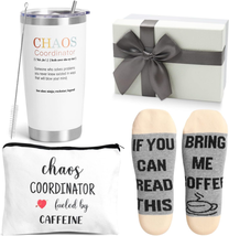 Chaos Coordinator Gifts, 20 OZ Insulated Tumbler Birthday Gifts for Women,Unique - £24.42 GBP