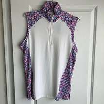 NWT Ladies Bermuda Sands Kenya White Sleeveless Mock Golf Shirt Top - XL & 2XL image 2