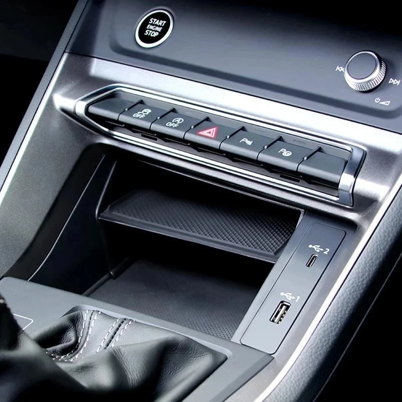 Car Central Console Storage Tray for Audi Q3 F3 Sportback 2019-2021 Interior A - £18.12 GBP