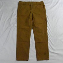 LOFT 2 Camel Khaki Marisa Mid Rise Slim Stretch Womens Chino Pants - £15.03 GBP