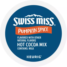 SWISS MISS PUMPKIN SPICE HOT COCOA KEURIG K-CUPS 10CT - $17.99