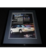 1986 Toyota Corolla FX16 11x14 Framed ORIGINAL Vintage Advertisement - £35.19 GBP