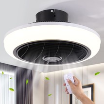 Ceiling Fan With Lights Remote Control, 18 Inches 3 Colors 3 Speeds Enclosed - £72.73 GBP
