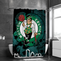 Boston Celtics Basket ball Shower Curtain Bathroom - £12.68 GBP+