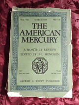 American Mercury March 1926 H L Mencken Herbert Parrish - £10.17 GBP