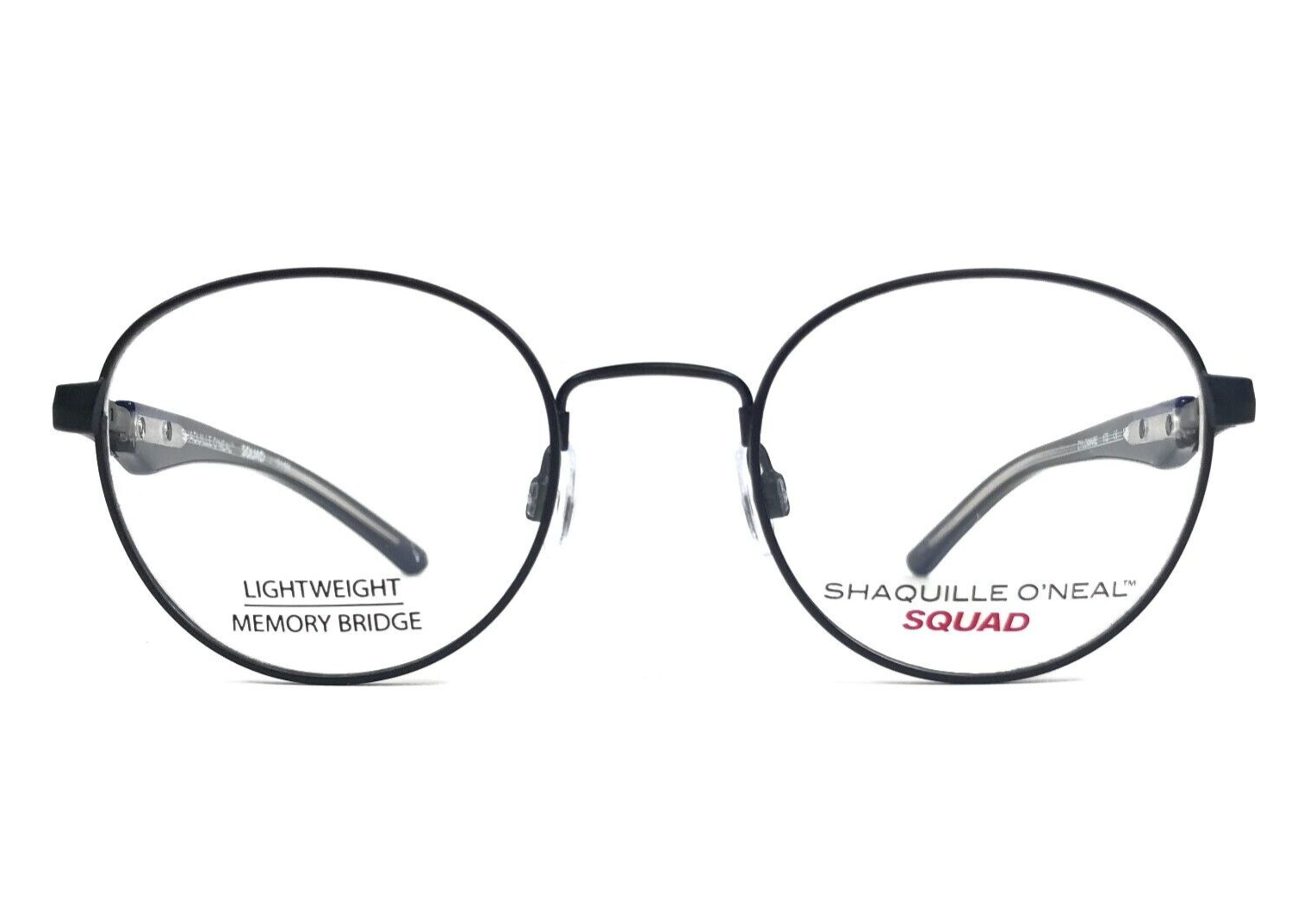 Shaquille O&#39;Neal Kids Eyeglasses Frames SQUAD 514M 172 Black Round 47-20... - $64.34