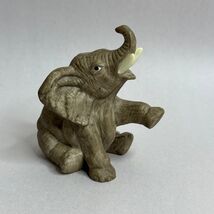 Vintage Geo Z Lefton Porcelain Elephant Figurine 1989 - $15.00