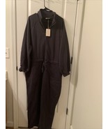 1 Pc Universal Thread Women&#39;s Dark Gray Fleece Sweat Suit Jumpsuit Size 2X  - £48.71 GBP