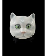 Department 56 Porcelain Hanging Cat Mask White Blue Green Eyes Figure Ja... - £91.21 GBP